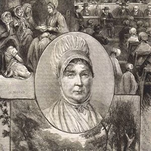 Elizabeth Fry (1780-1845) English Quaker social reformer. Fry reading to female prisoners