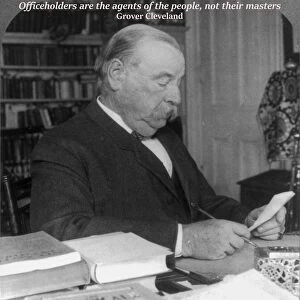 Ex-President Grover Cleveland at home