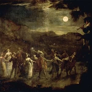 Fairies dancing by moonlight