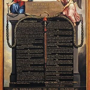 France, Paris, Declaration of Rights of Man and of the Citizen