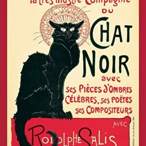 France: Poster for Le Chat Noir, Paris, by Theophile Steinlen, 1896