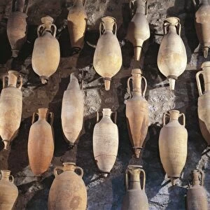 France, Saint-Romain-en-Gal, Amphoras found in the storehouses