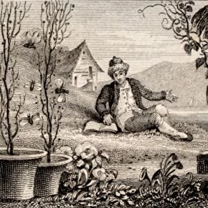 Francis Huber (1750-c1831) the blind Swiss naturalist, studied the habits of bees