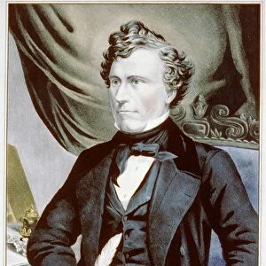 Franklin Pierce (1804-1869) American Democrat politician and lawyer, 14th President