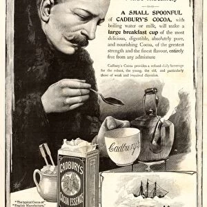 Fridtjof Nansen (1861-1930) Norwegian Arctic explorer making a cup of Cadbury s