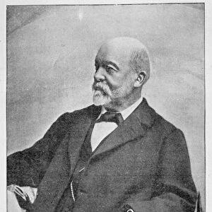 Gottlieb Daimler (1834-1900), German industrial pioneer. With his partner Wilhelm Maybach