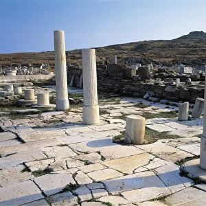 Greece, Cyclades Islands, Delos Island, House of the Naxians
