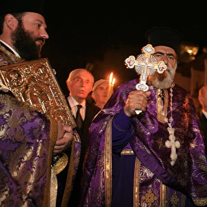 Greek orthodox procession on Good friday