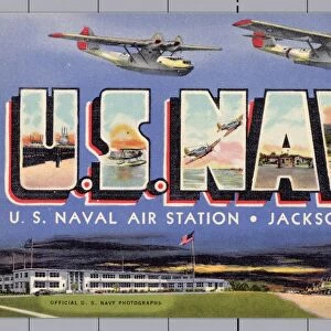 Greeting Card from Naval Air Station. ca. 1942, Jacksonville, Florida, USA, Greeting Card from Naval Air Station