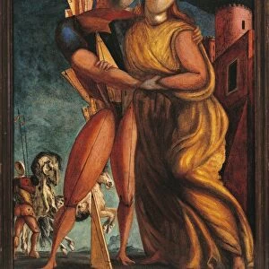 Italy, Rome, painting of Hector and Andromache