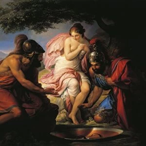 Italy, Treviso, Theseus and Pirithous playing dice for Helen, 1831