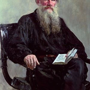 Leo Tolstoy, 1887. Oil on canvas. Ilya Repin (1844-1930), Russian painter. Tolstoy (1828-1910)