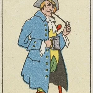 Long John Silver Carreras Cigarette Card. ca. 1929, Long John Silver Carreras Cigarette Card