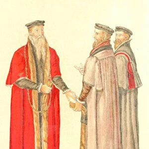 Lord Mayor and Aldermen in the time of Elizabeth I. 16th century
