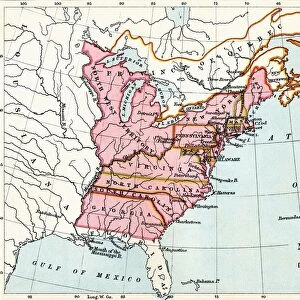 Map Of The Colonies Of North America At The Declaration Of Independence