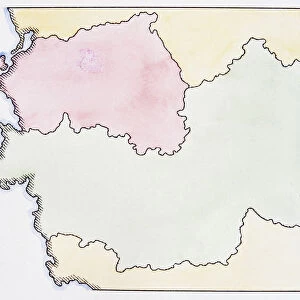 Map of Germany post World War II