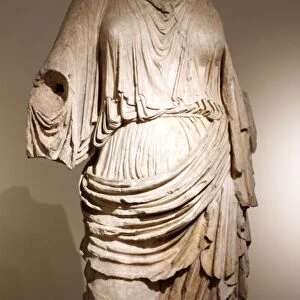 Marble female statue from Athens, Roman copy
