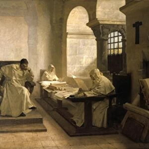 The Men of the Holy Office. Jean Paul Laurens (1838-1921) French painter and illustrator