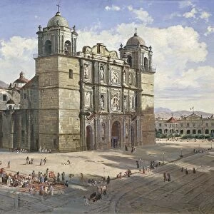Mexico, Oaxaca, Cathedral by Jose Maria Velasco, 1887