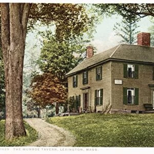 The Munroe Tavern, Lexington, Mass. Postcard. ca. 1915-1925, The Munroe Tavern, Lexington, Mass. Postcard