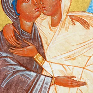 Painting of the Visitation in Ain Kerem orthodox monastery