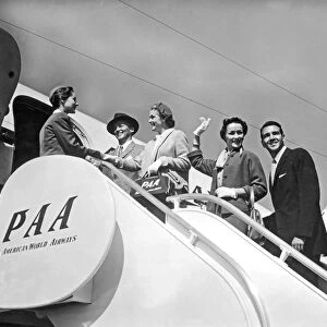 Passengers Board PanAm Clipper
