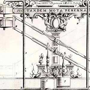 Perpetual motion machine described in about 1664 by Ulrich von Cranach of Hamburg