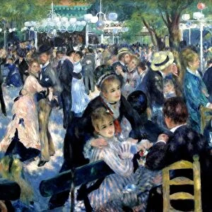 Pierre August Renoir (1841-1919) French painter. Dance at Le Moulin de la Galette