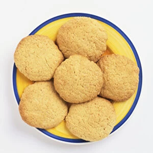 Plate containing home-made biscuits