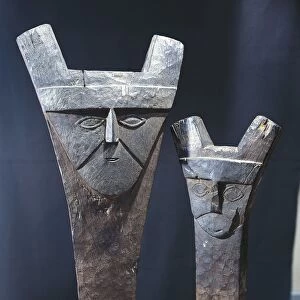 Pre-Inca wooden idols, from Chincha Islands, Peru, 12th Century