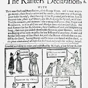 The Ranters Declaration c1650. Ranters were a radical English Christian sect