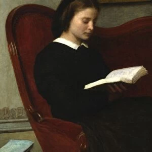 The Reader - Marie Fantin-Latour, Sister of the Artist : 1861, oil on canvas