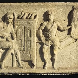 Relief depicting a shoemaker and a rope maker