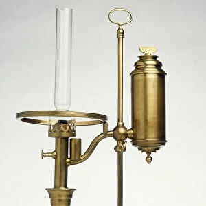 Replica of oil lamp, invented in 1784 by Aime Argand