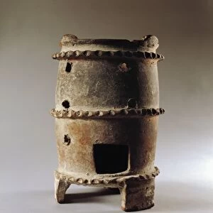 Roman civilization, portable terracotta stove, from Pompeii