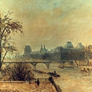 The Seine and the Louvre 1903: Camille Pissarro (1830-1872) Fench artist. Oil on Canvas