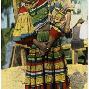 Seminole Indian Children. ca. 1928, Florida, USA, SEMINOLE INDIAN CHILDREN, FLORIDA