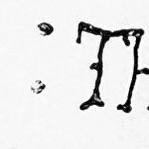 Signature of Thomas Tallis (1505 / 1510-1585) English composer. A Gentleman of the Chapel Royal