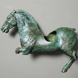 Spain, Cerro del Calvario, Statuette of a galloping horse, bronze