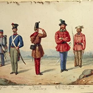 Uniforms of Italian Legion, 1848