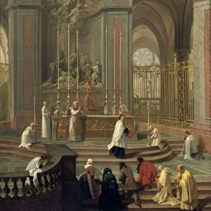 View of the High Altar of the Cathedral of Notre Dame, Paris. Jean-Baptiste Jouvenet