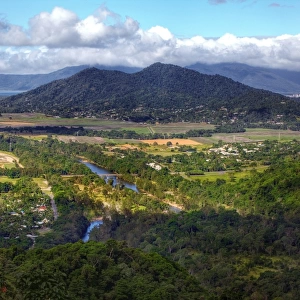View of Cairns and Barron River, Far North Queensland, Australia
