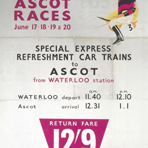 Ascot Races, BR poster, 1954
