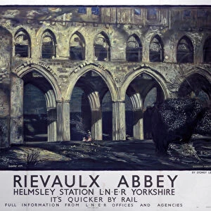 Rievaulx Abbey, LNER poster, 1923-1947