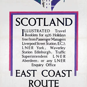 Scotland - East Coast Route, LNER poster, 1926