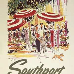 Southport, Englands Continental Resort, BR (LMR) poster, 1955