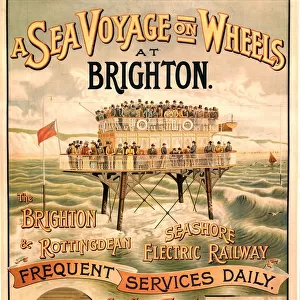 Volks Brighton & Rottingdean Seashore Electric Railway, poster