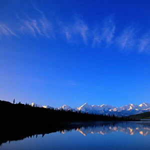 Alaska, Denali National Park, Mt. Mckinley and Alaska Range, Wonder Lake