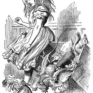 Alice with animals - Alice in Wonderland 1897