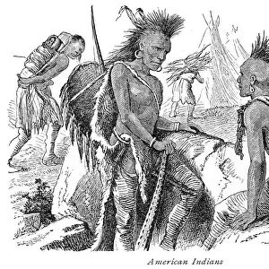 American indians engraving 1875